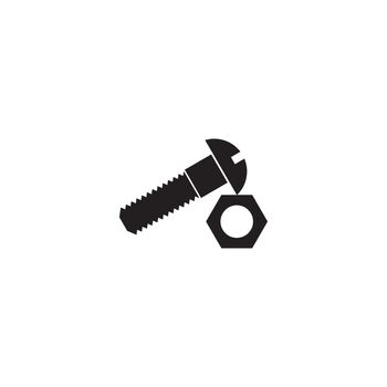 Bolt Nut Icon. Engineering or Construction Element Illustration As A Simple Vector Sign & Trendy Symbol for Design and Websites, Presentation or Mobile Application.