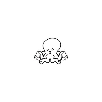 Octopus  Logo design vector template. Symbol concept icon.