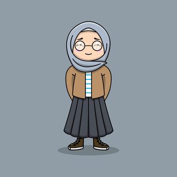 Muslim woman with her hijab