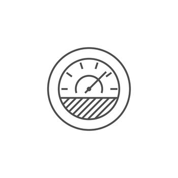 Efficiency Related Vector Thin Line Icon. Isolated on White Background. Editable Stroke. Vector Illustration.