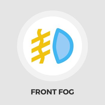 Front fog light icon vector. Flat icon isolated on the white background. Editable EPS file. Vector illustration.