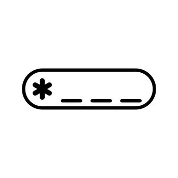Password icon. Login icon. Vector illustration. Web icon. Cyber security icon.