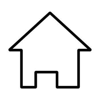 A simple house icon. Editable vector.