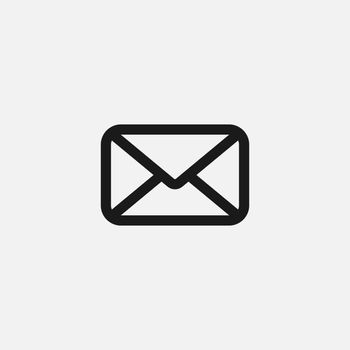 Mail icon in simple style. Envelope symbol Vector EPS 10