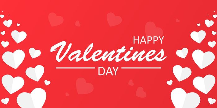 Happy Valentines Day vector background with hearts. Valentines Day concept EPS10