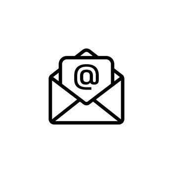 Email icon isolated. Vector envelope mail symbol Vector EPS10