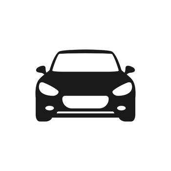 Car front view icon isolated on white background Car symbol vector illustration EPS10