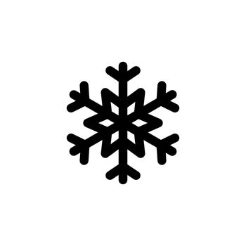 Snowflake vector icon. Cold winter or snow symbol isolated Vector EPS10