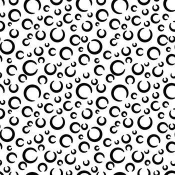 enso monochrome black and white hand drawn simple ink brush stroke seamless pattern. vector illustration for background, bed linen fabric, wrapping paper, scrapbooking