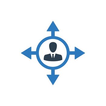 Business Direction Making icon. Meticulously designed vector EPS file.
