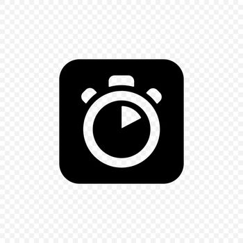Time vector icon. Stopwatch sign. Timer icon symbol isolated on white background Vector EPS 10