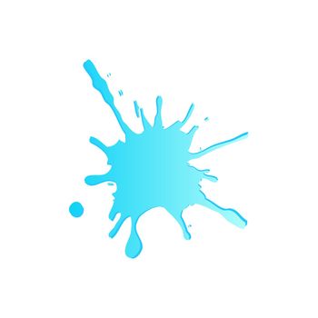 Splash of water or blue liquid on a transparent background. Vector illustration EPS 10