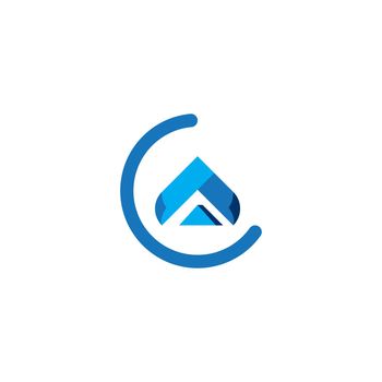 letter A logo, business graphic, design vector