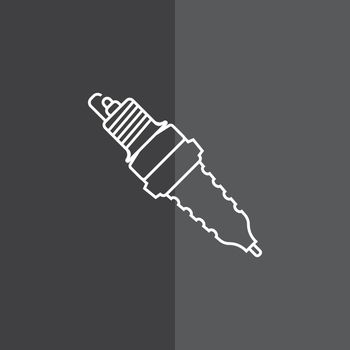 spark plug icon. Vector concept illustration for design.
