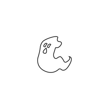 Ghost line icon vector illustration symbol design.