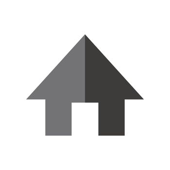 Modern black house vector icon. Flat design. Editable vector.