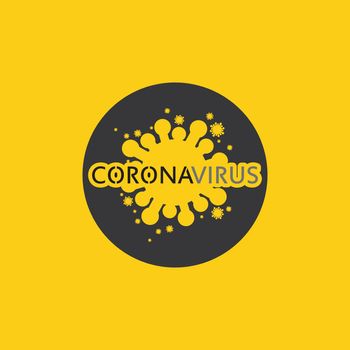 corona virus logo virus vector, vaccin logo,infection bacteria icon and health care danger social distancing pandemic covid 19