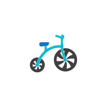 kids bike icon vector illustration flat design.
