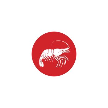 shrimp logo vector,illustration design template.