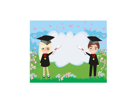 School-College Graduation Cartoon