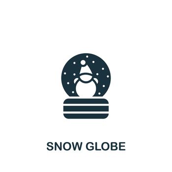 Snow Globe icon. Simple line element symbol for templates, web design and infographics.