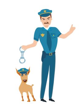 Policeman and his dog