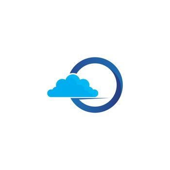 Cloud servers data logo and symbols icons
