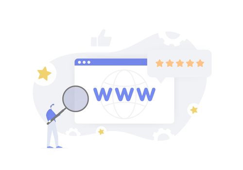 Domain Authority - search engine website ranking score based on the quality and quantity of its external backlinks. Increase web page authority rating for SEO strategy. Vector illustration