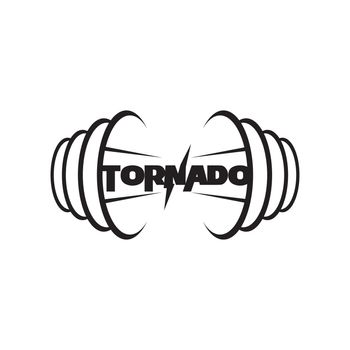 storm and tornado logo design vector