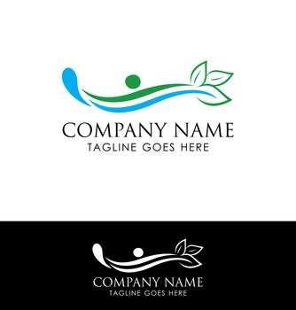 A vector Illustration set of Pool and Spa Logo Sign 