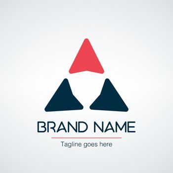 Trinity triangle Vector Logo Template. Unity and partnership. Stock vector illustration isolated