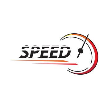 Speed racing logo vector flat design