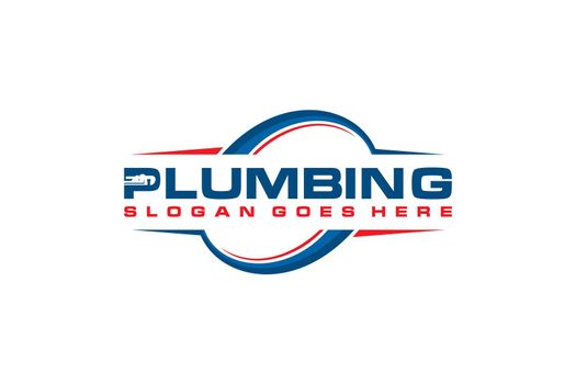 Plumbing Service Logo Template, Water Service.