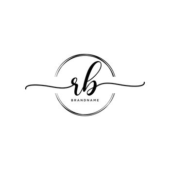 Initial handwriting logo design. Logo for fashion,photography, wedding, beauty, business company.