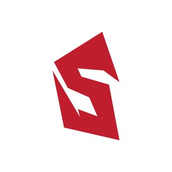 Initial letter spartan logo flat design template