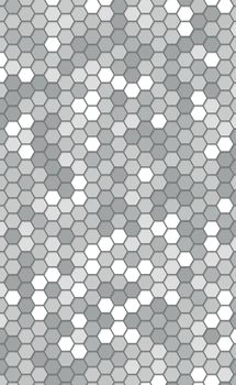 Abstract background with many small hexagons