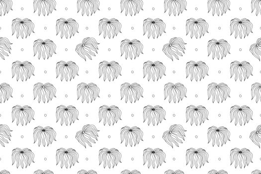Seamless vector pattern with drawn leaves. Drawn by hand in the style of the doodle. For wallpapers, backgrounds, design, packaging, textiles, factories, prints, manufactures. Vector illustration