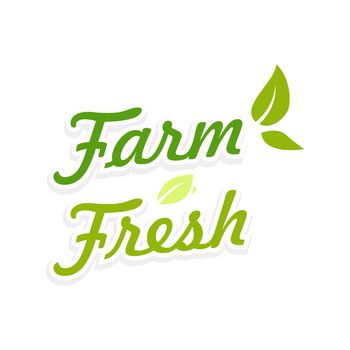 Logotype Farm Fresh for Web Site, Vector Illustration on white background