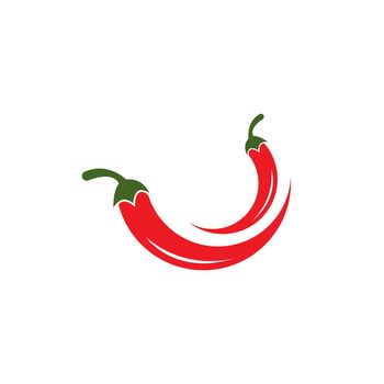 red chili icon. vector illustration template design