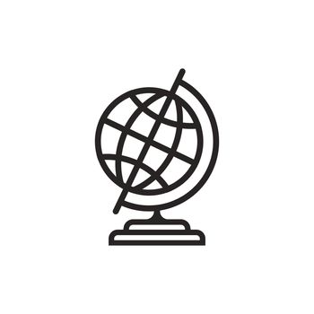 Globe icon. vector illustration symbol design.