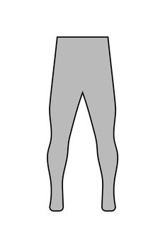 Goalkeeper pants pictogram vector illustration.