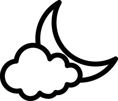 cloud Vector illustration on a transparent background. Premium quality symmbols. Thin line vector icons for concept and graphic design.