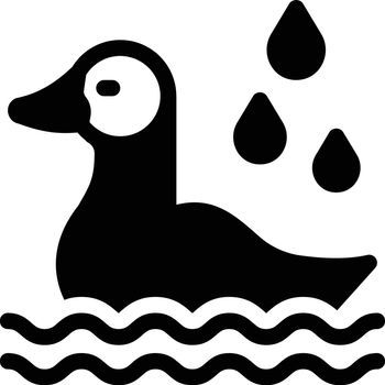 duck Vector illustration on a transparent background. Premium quality symmbols. Glyphs vector icons for concept and graphic design.
