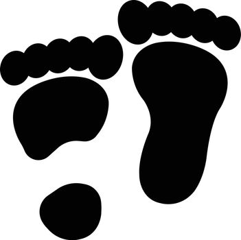 foot Vector illustration on a transparent background. Premium quality symmbols. Glyphs vector icons for concept and graphic design.