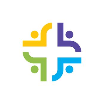 Cross Medical illustration Logo template vector design