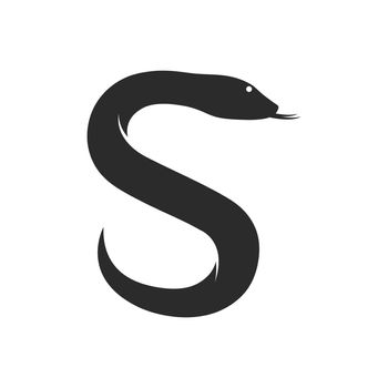 Snake logo vector ilustration template