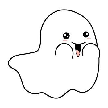 Ghost icon Simple flat style design icon
