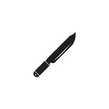kitchen knife icon vector illustration symbol design