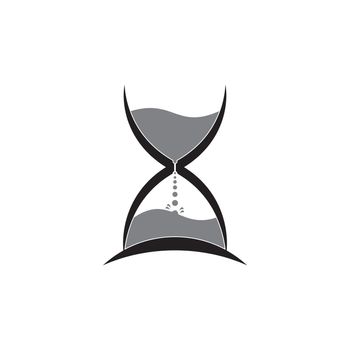 Hourglass logo vector illustration template design