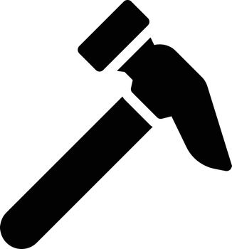 hammer Vector illustration on a transparent background. Premium quality symmbols. Glyphs vector icons for concept and graphic design.